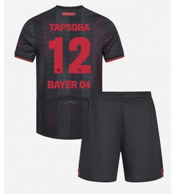 Bayer Leverkusen Edmond Tapsoba #12 Replika Babytøj Hjemmebanesæt Børn 2025-26 Kortærmet (+ Korte bukser)